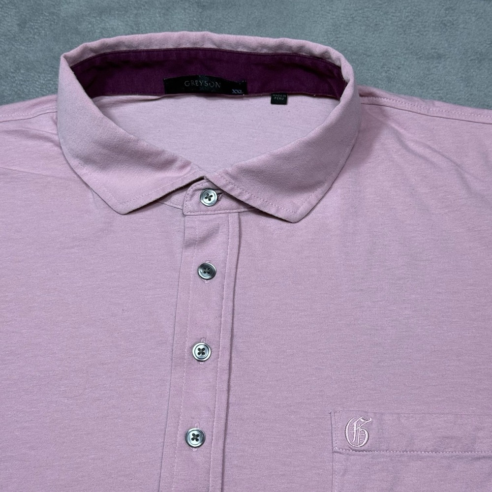 Greyson Polo Shirt Mens XXL Supima Cotton Stretch Golf Athleisure Performance